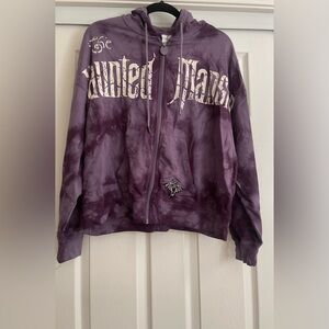 Nwt DisneyParks The Haunted Mansion Tie-Dye Zip Hoodie